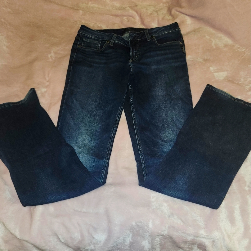 SILVER Slim Boot Cut Jeans, 29x35, Dark Wash, EUC